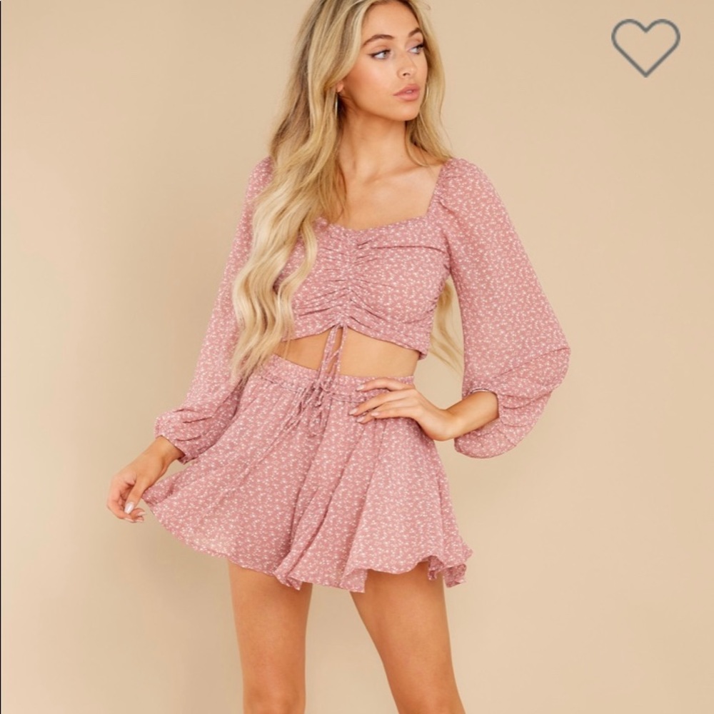 Red Dress Boutique Mauve Matching Short Set